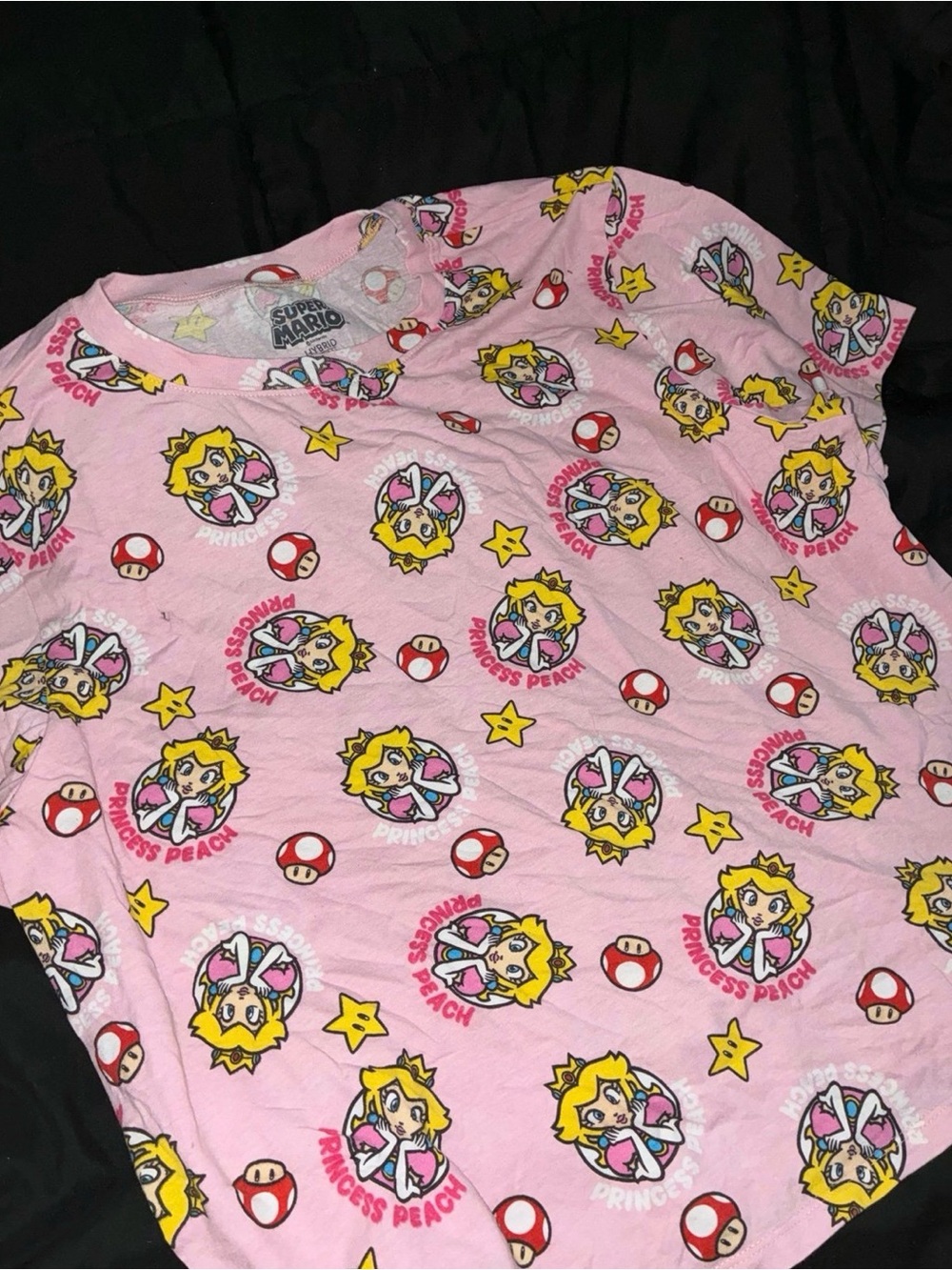 Nintendo Princess Peach Pink Short Sleeve Graphic Tee